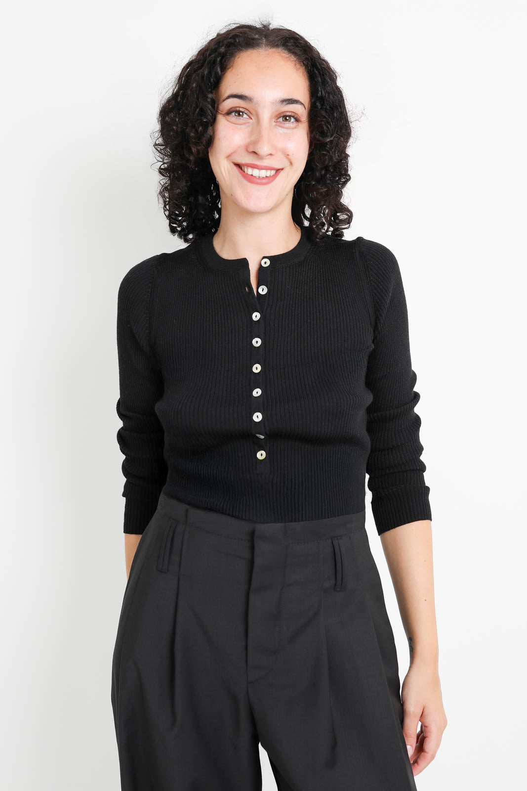Nackiyé, long sleeve shirt Insider in black