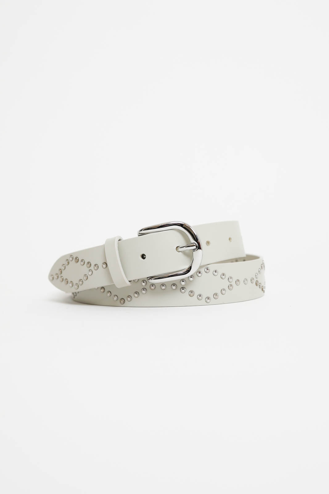 Isabel Marant, Liliana belt in chalk/silver