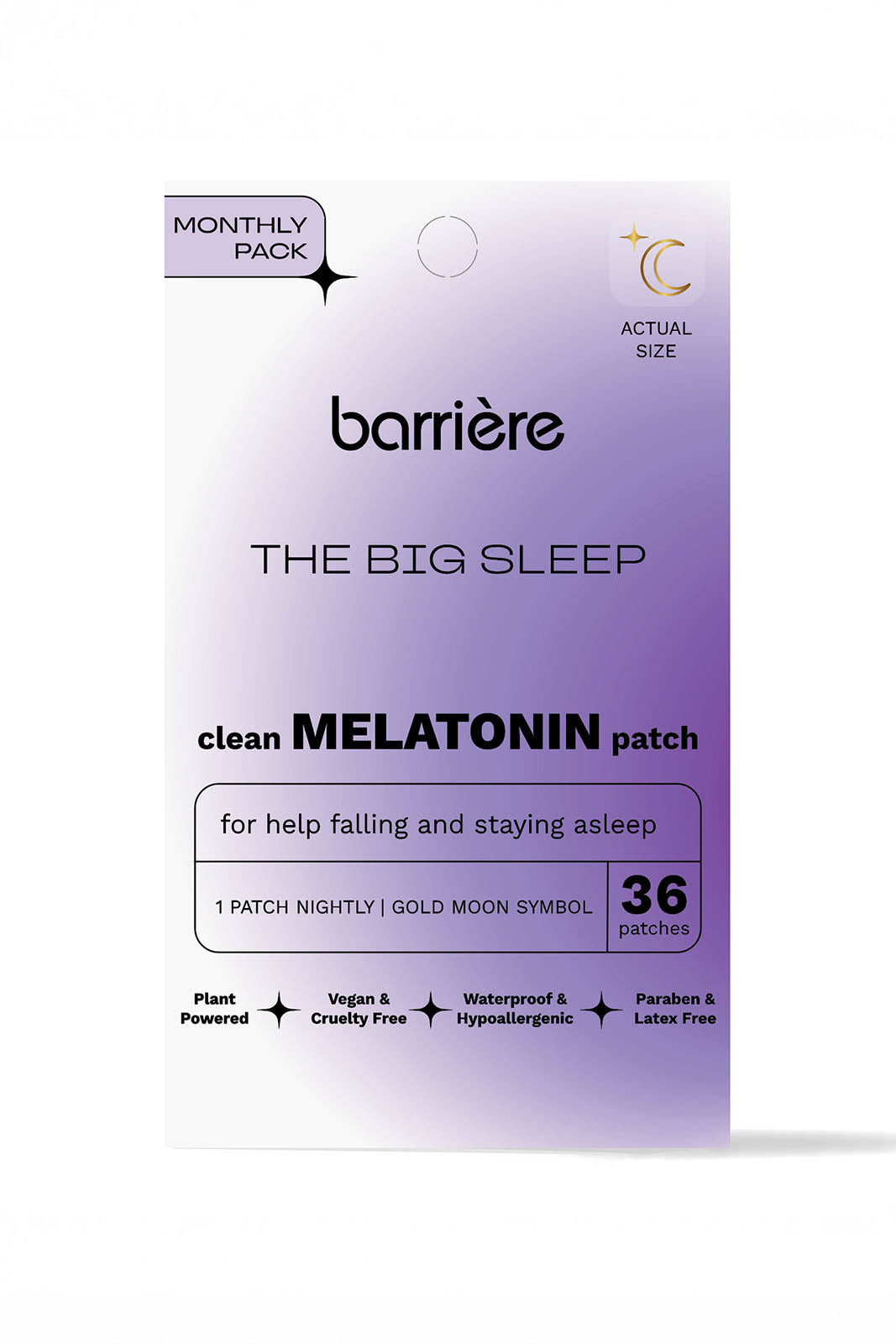 Barrière, plaster The Big Sleep Melatonin Gold Moon