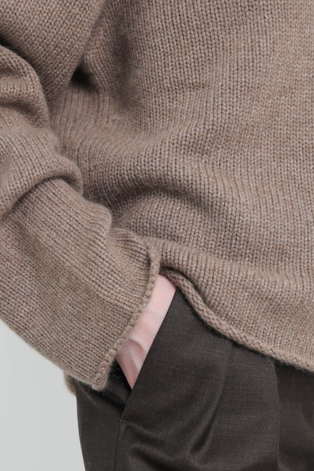 Loulou de Saison, Derry sweater in taupe melange
