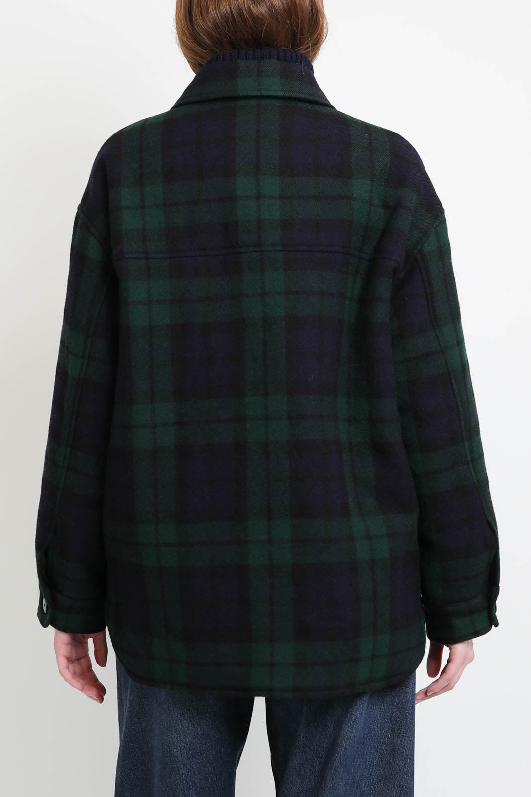 Pomandère, Caban jacket in bottle green
