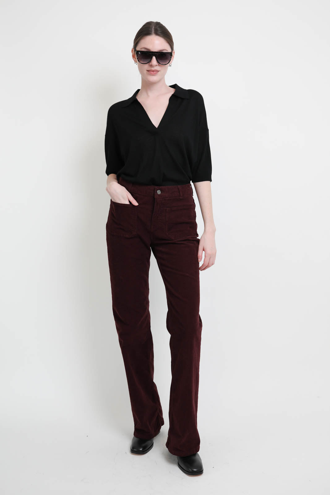 Vanessa Bruno, Dompay trousers in Bordeaux
