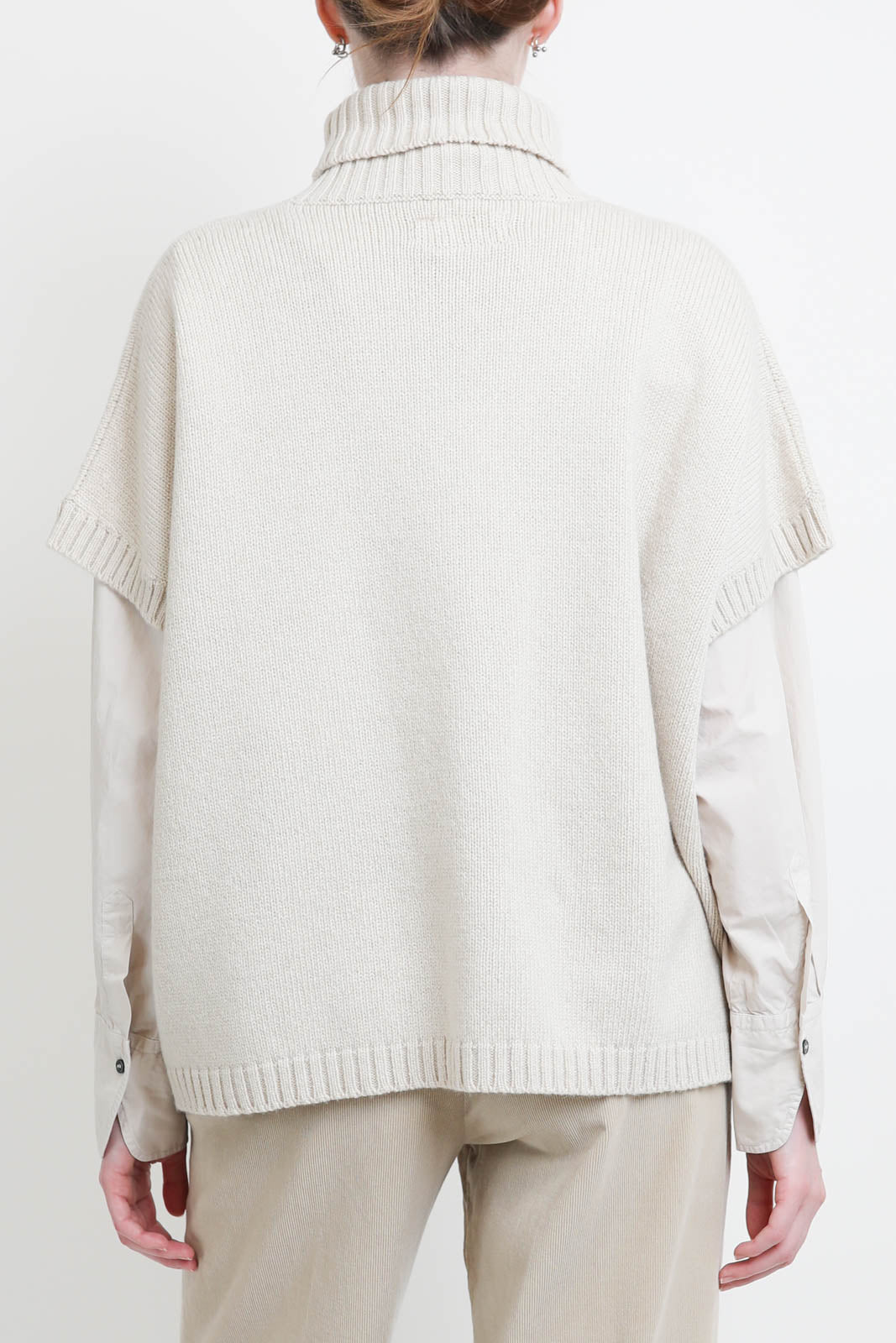 Labo.Art, Sweater Maglia Brisa in Cemento