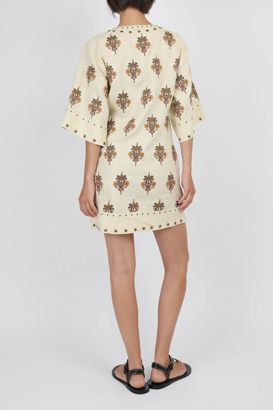 Coconut Tree dress in sand