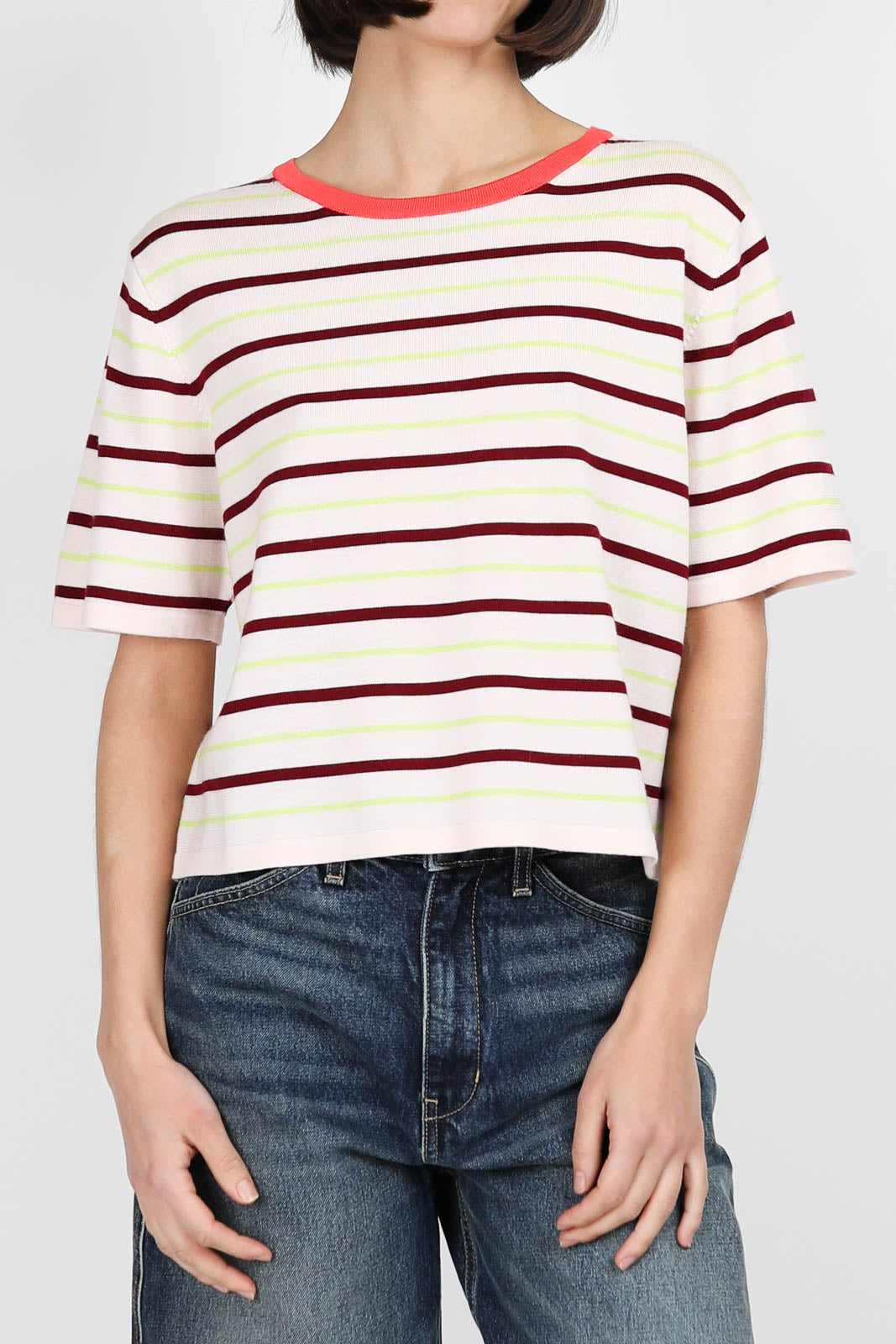 Merino T-shirt in Ruby