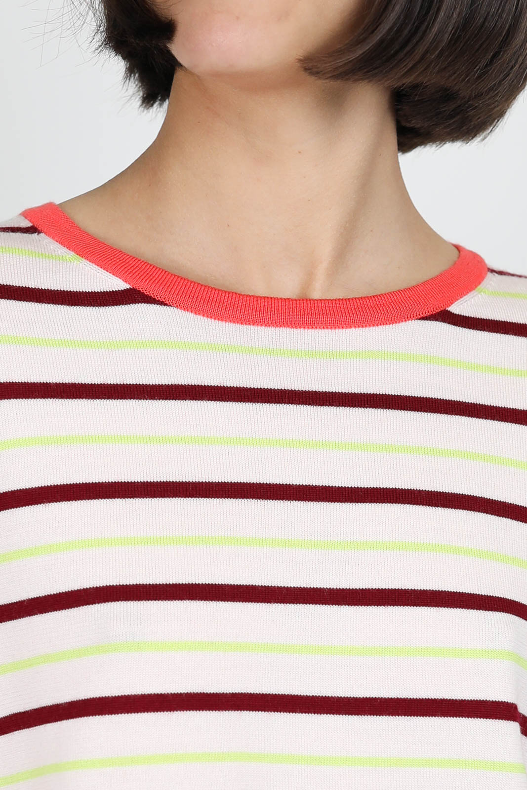 Merino T-shirt in Ruby