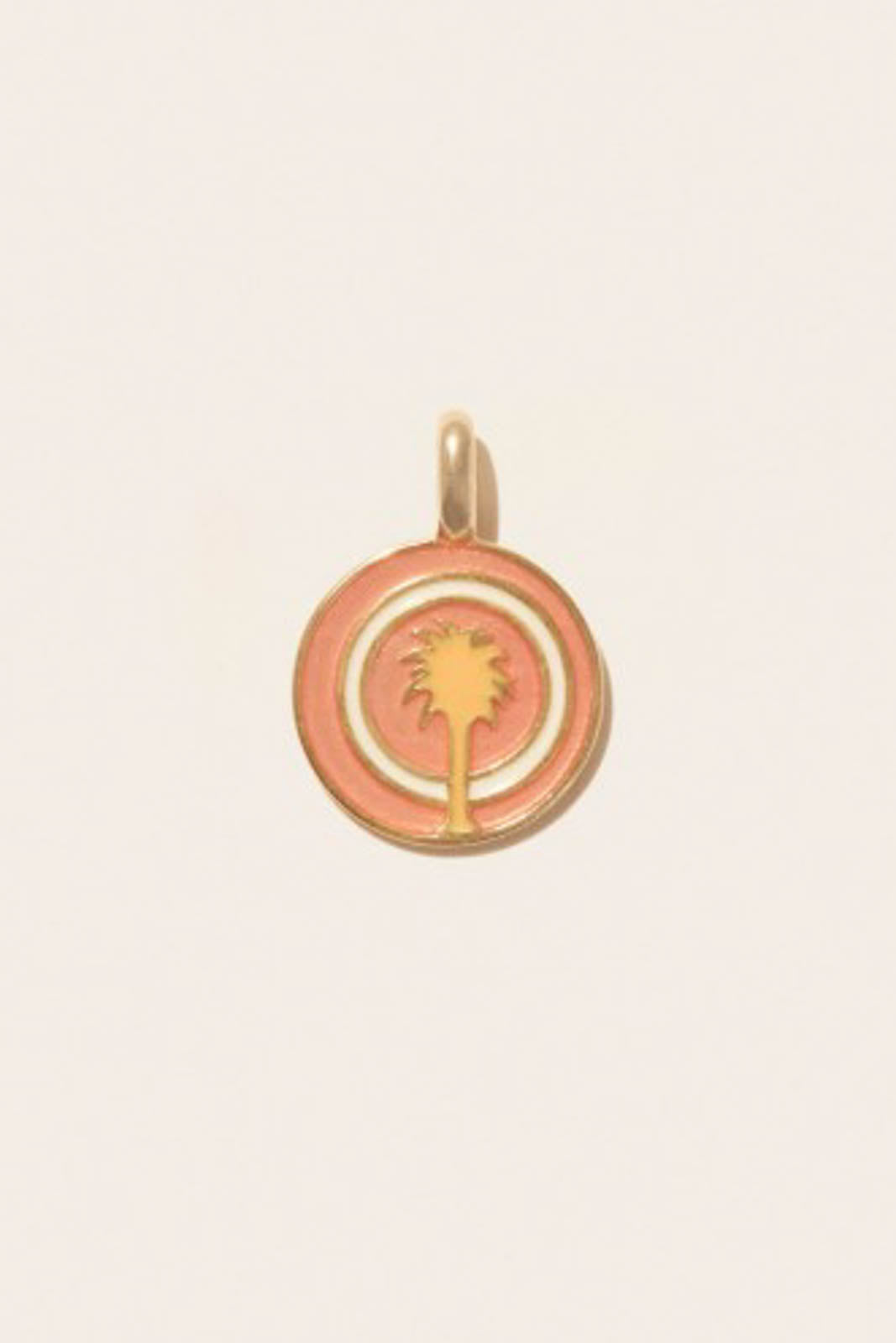 Faro pendant in enamel pink