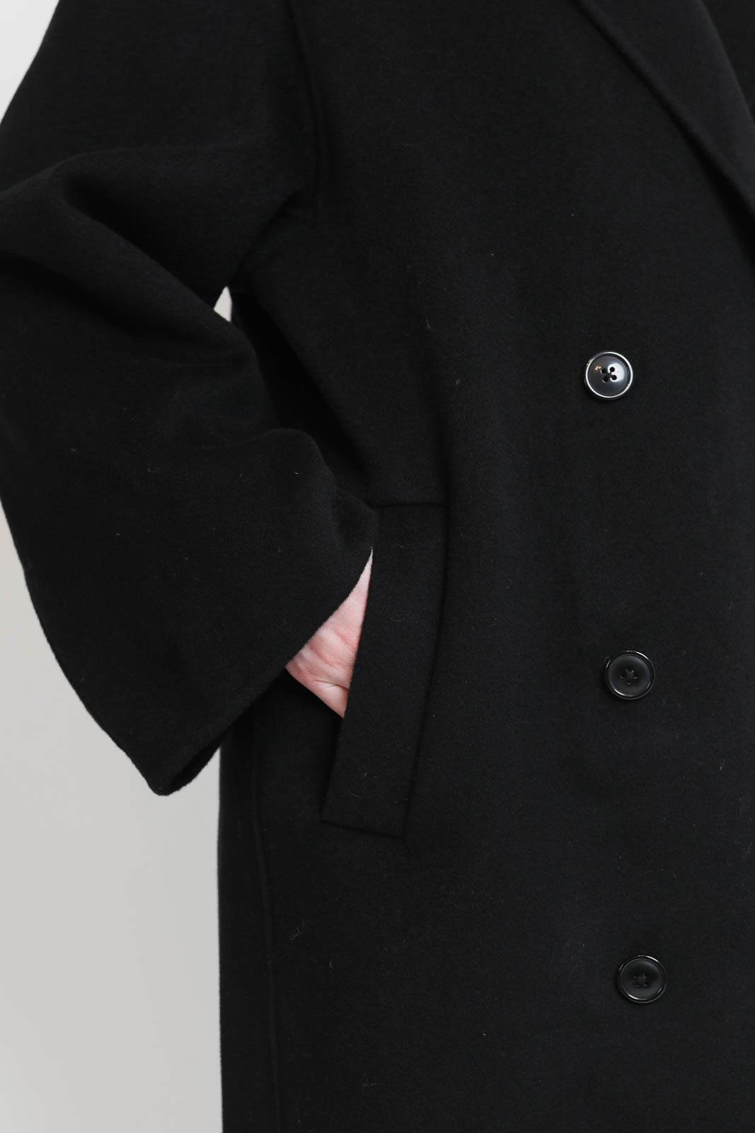 Loulou de Saison, manteau Borneo en noir