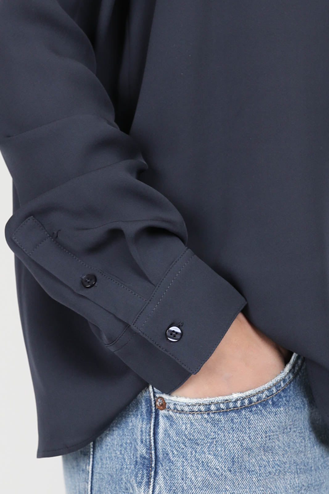 Blouse Mia en bleu gris