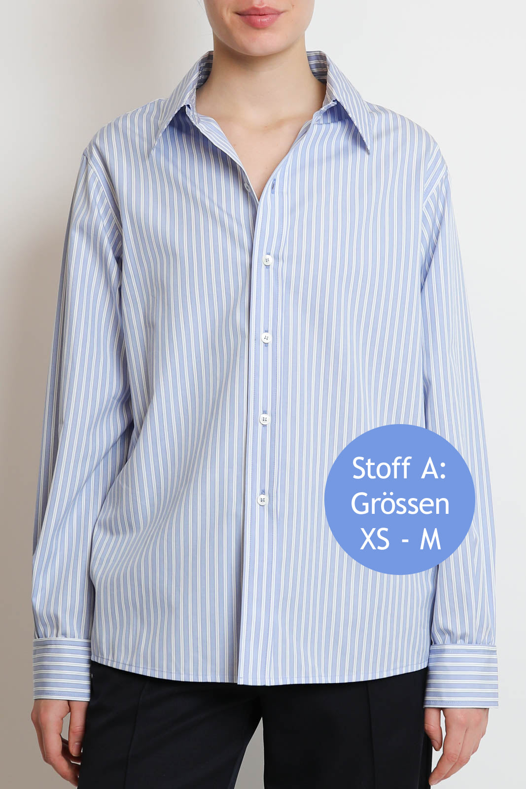 Vestibule Garderobe, chemisier Classic en bleu