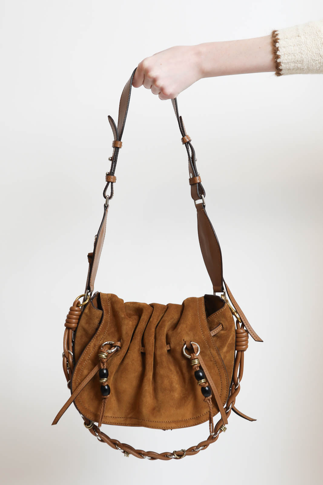 Isabel Marant, sac Bolton Shoulder couleur cognac