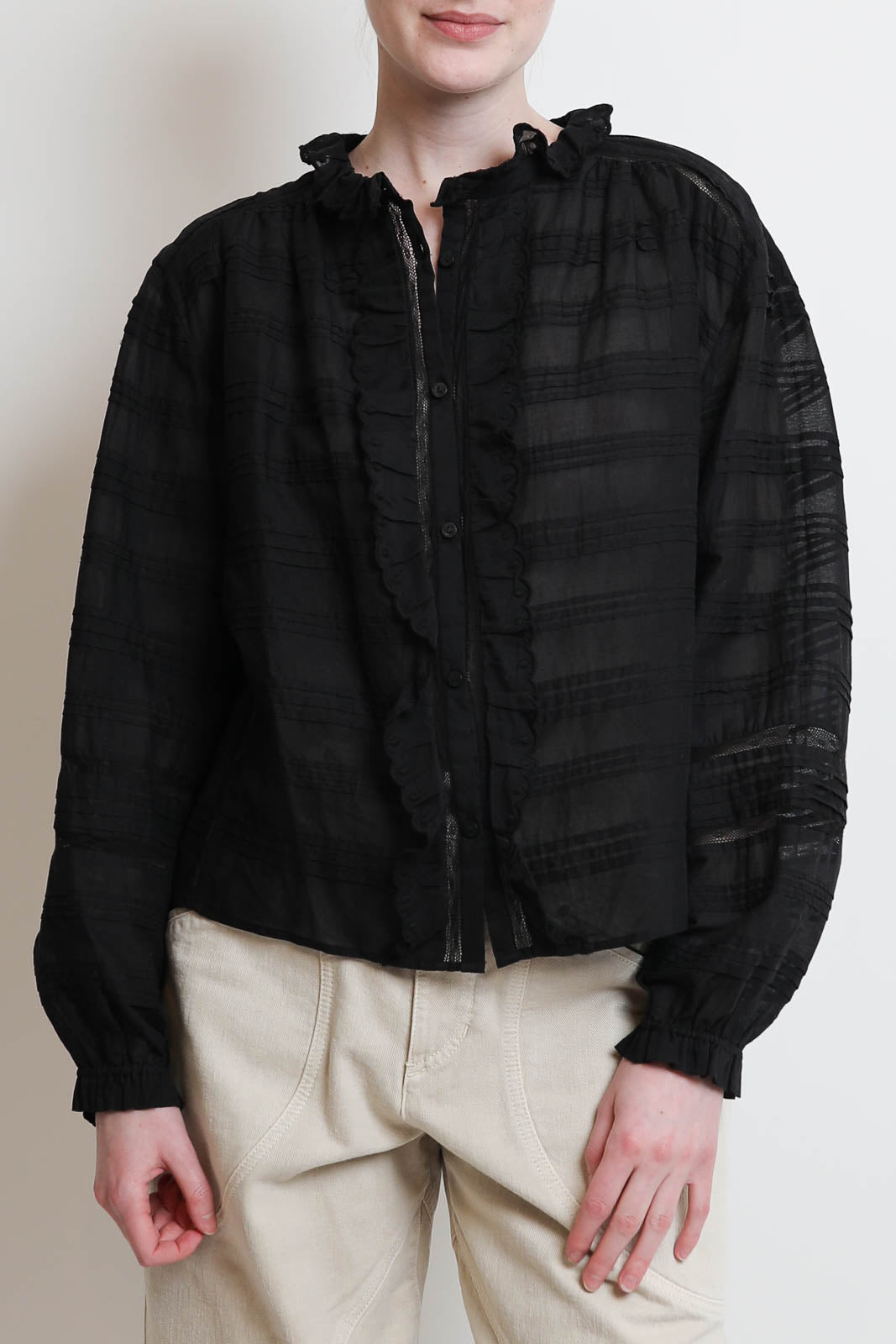 Marant Etoile, chemisier Peline en noir