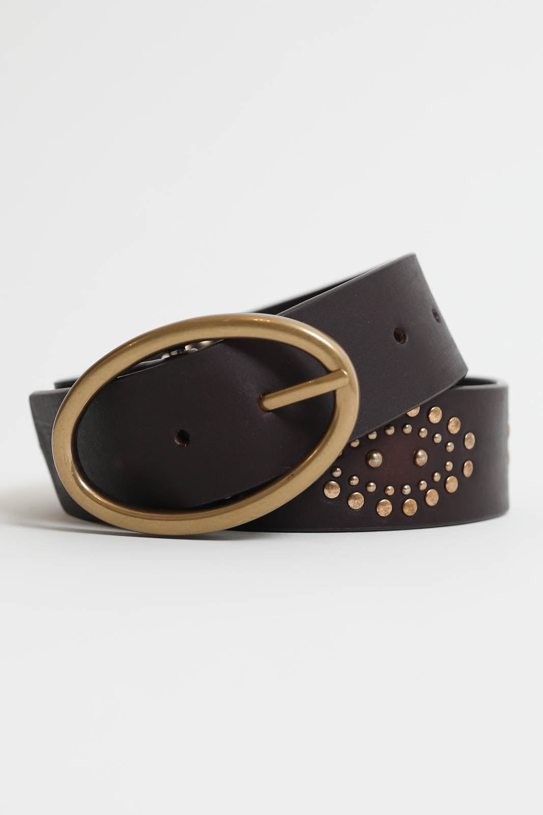 Vanessa Bruno, ceinture 40 mm en acajou