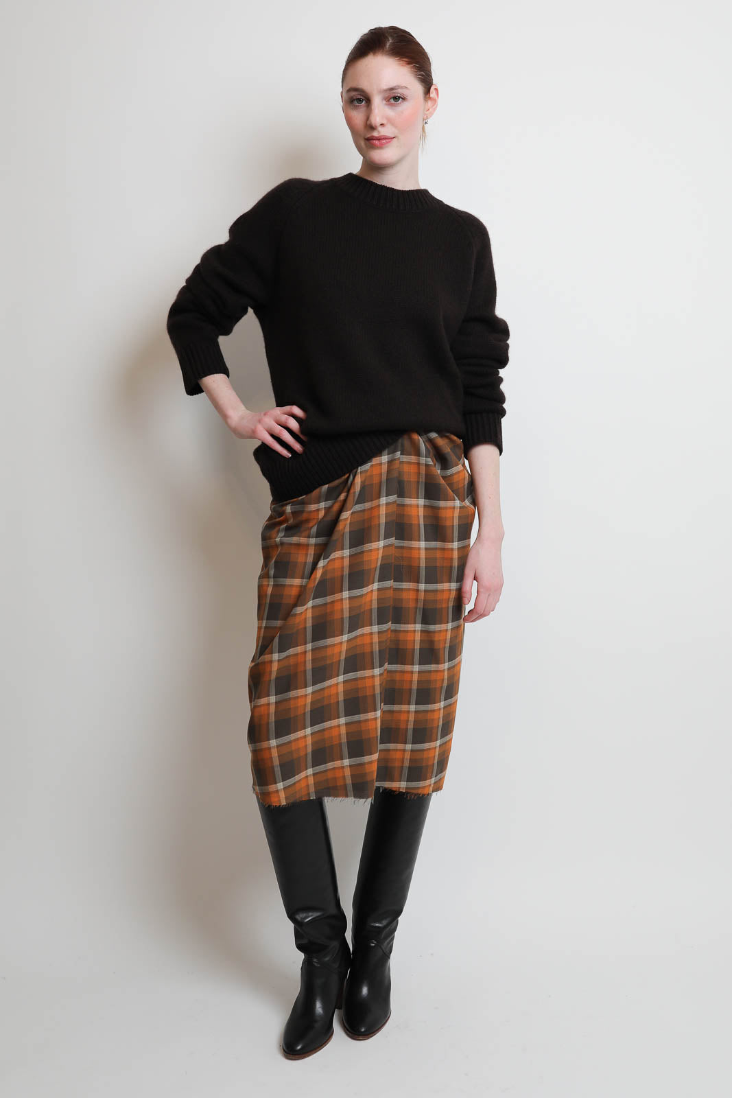 6397, Jupe tartan rouge Jupe