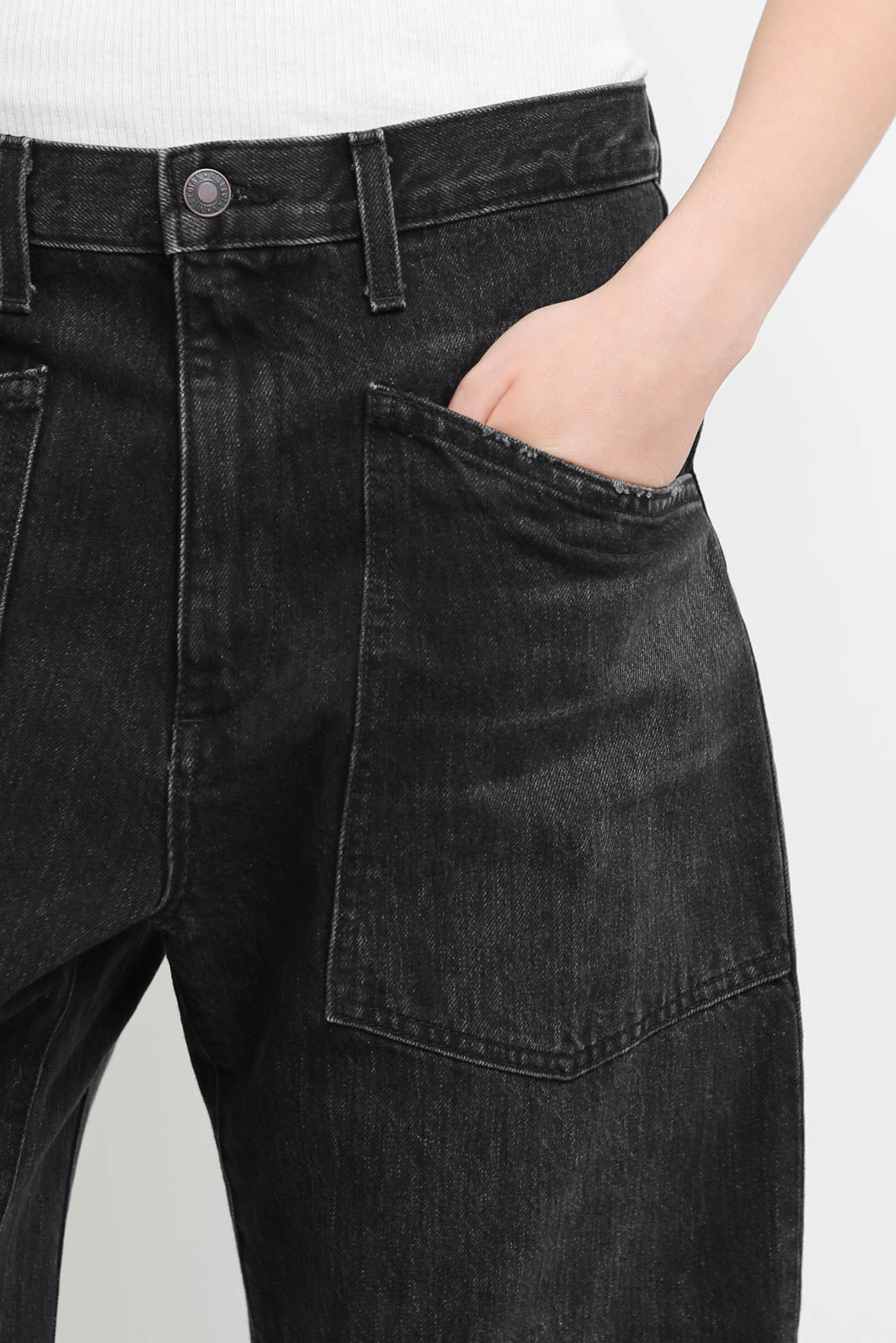 Nili Lotan, jeans Shon en Stone Black Wash