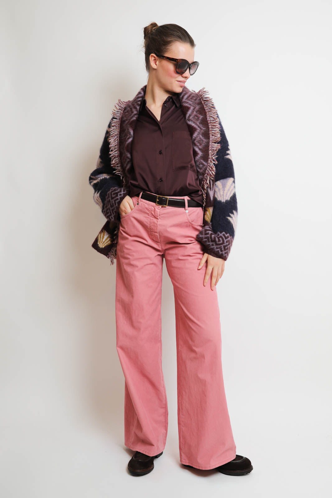 Forte-Forte, pantalon Flocked in Labbra