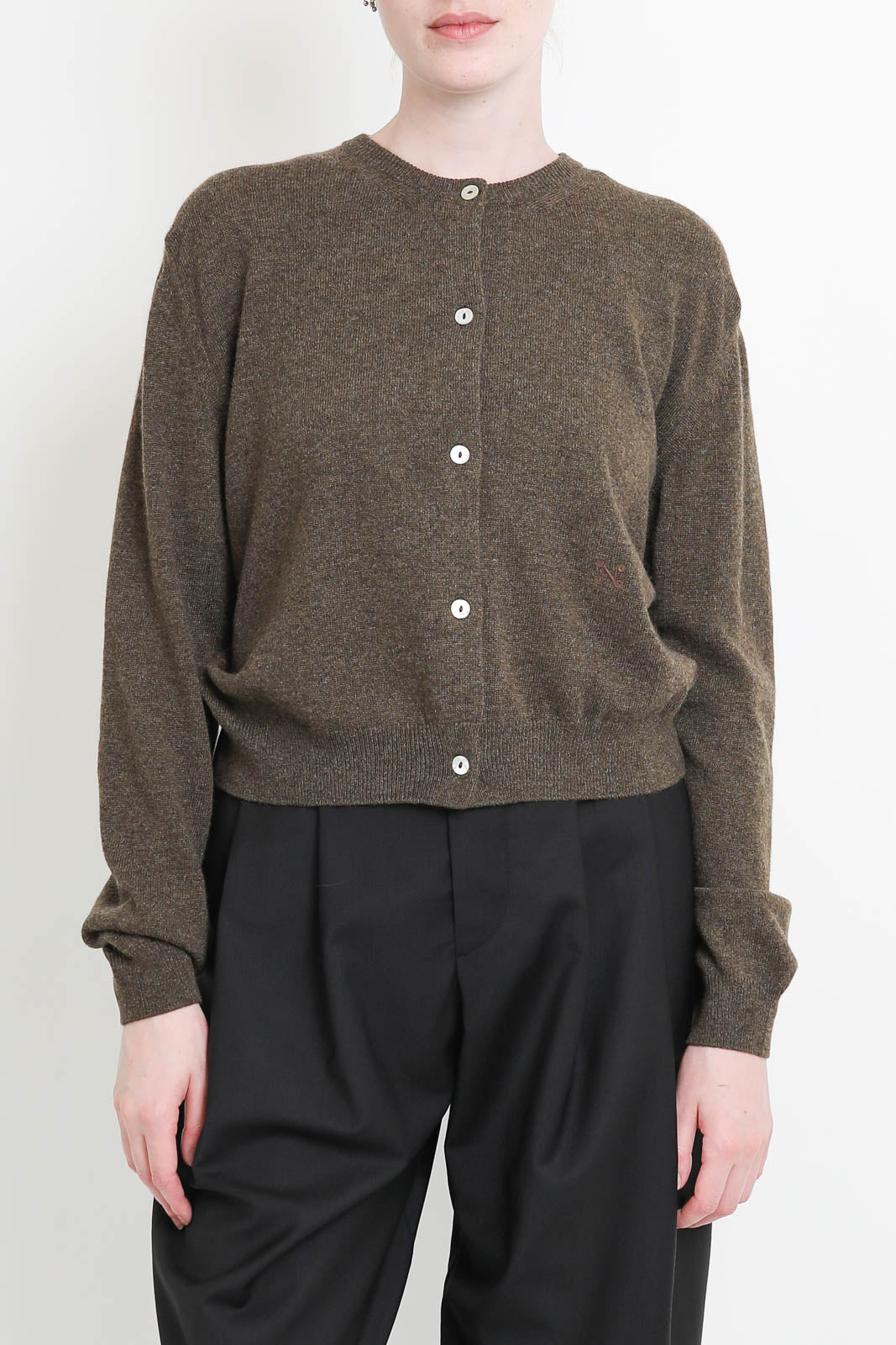 Nackiye, Cardigan Sea Shell en chestnut
