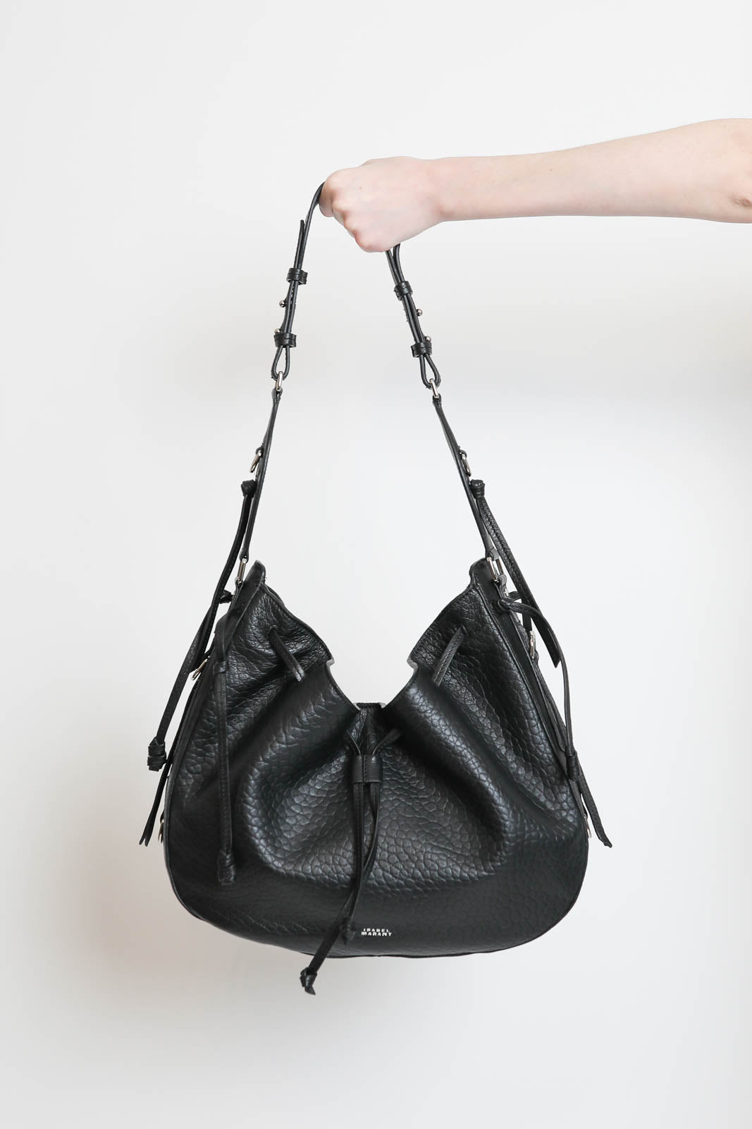 Isabel Marant, sac Bolton Hobo noir/argent
