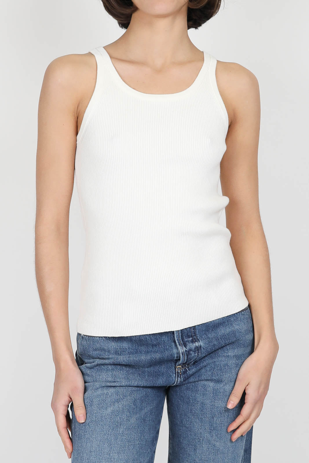 Débardeur en coton blanc
