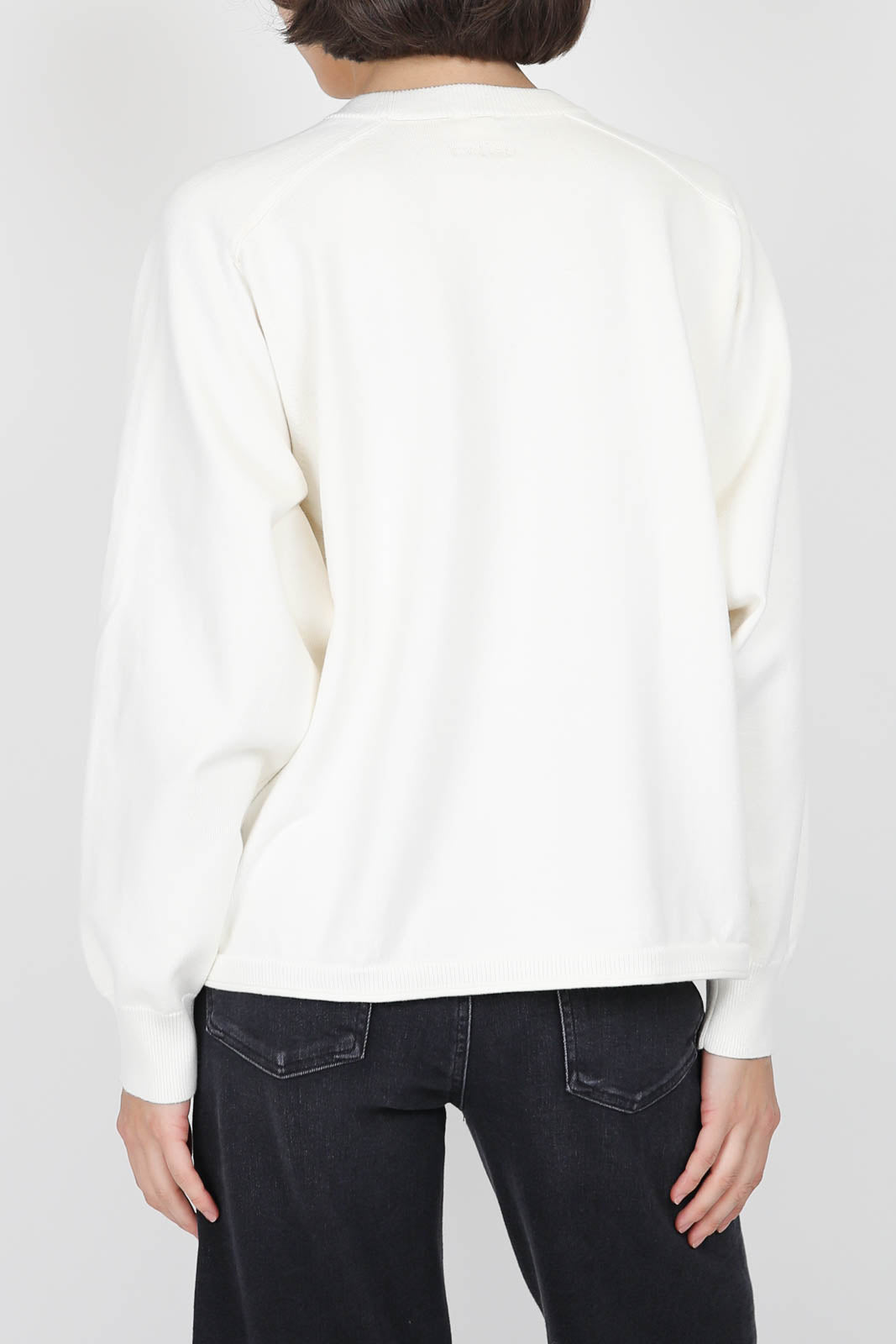Pullover en coton blanc