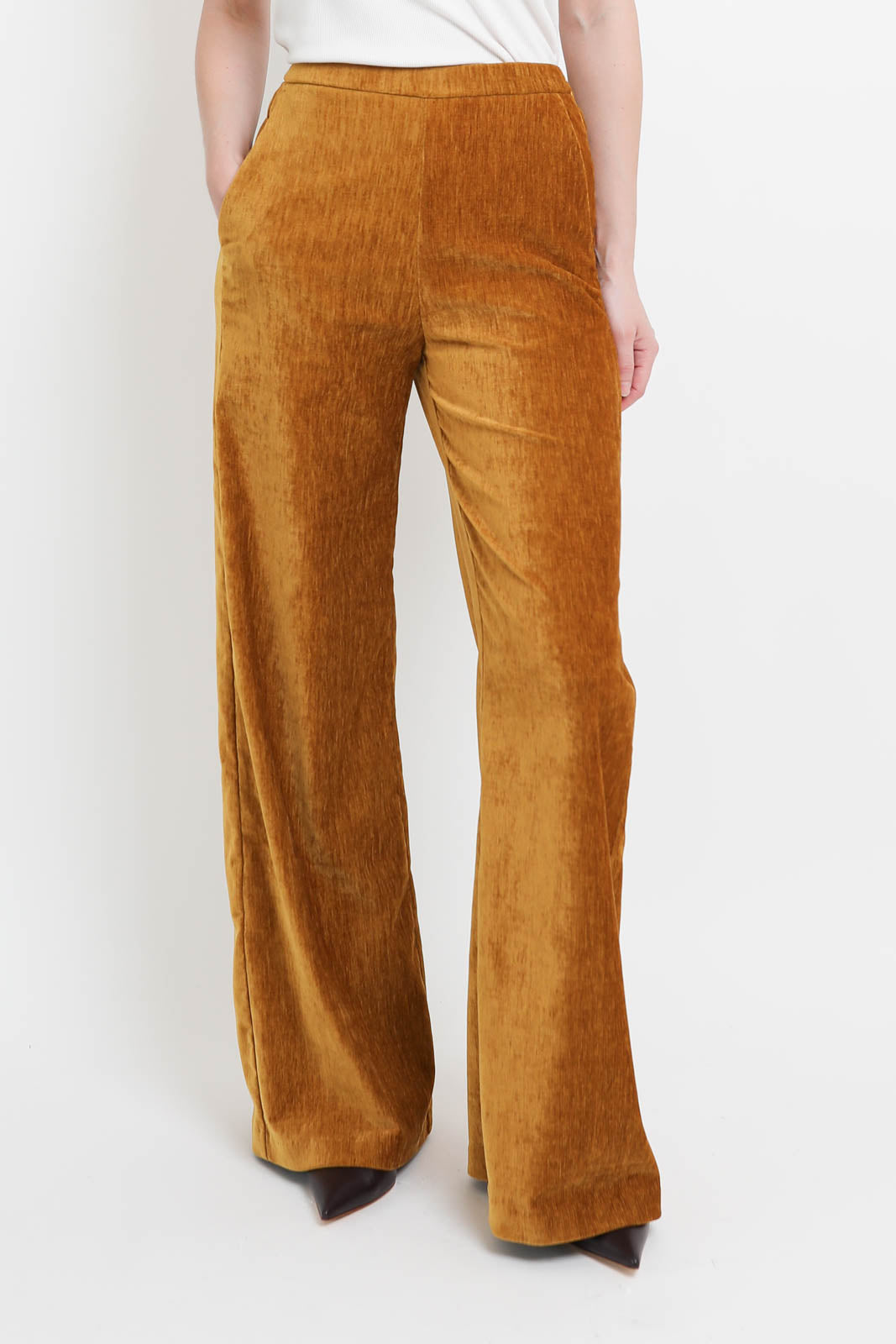 Pantalon en velours ambre