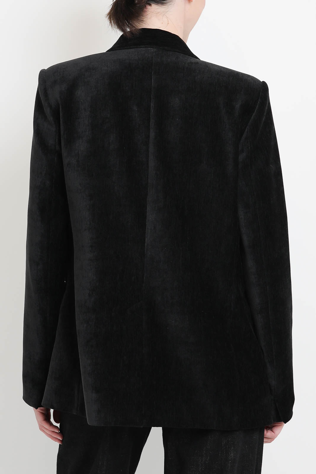 Blazer en velours noir