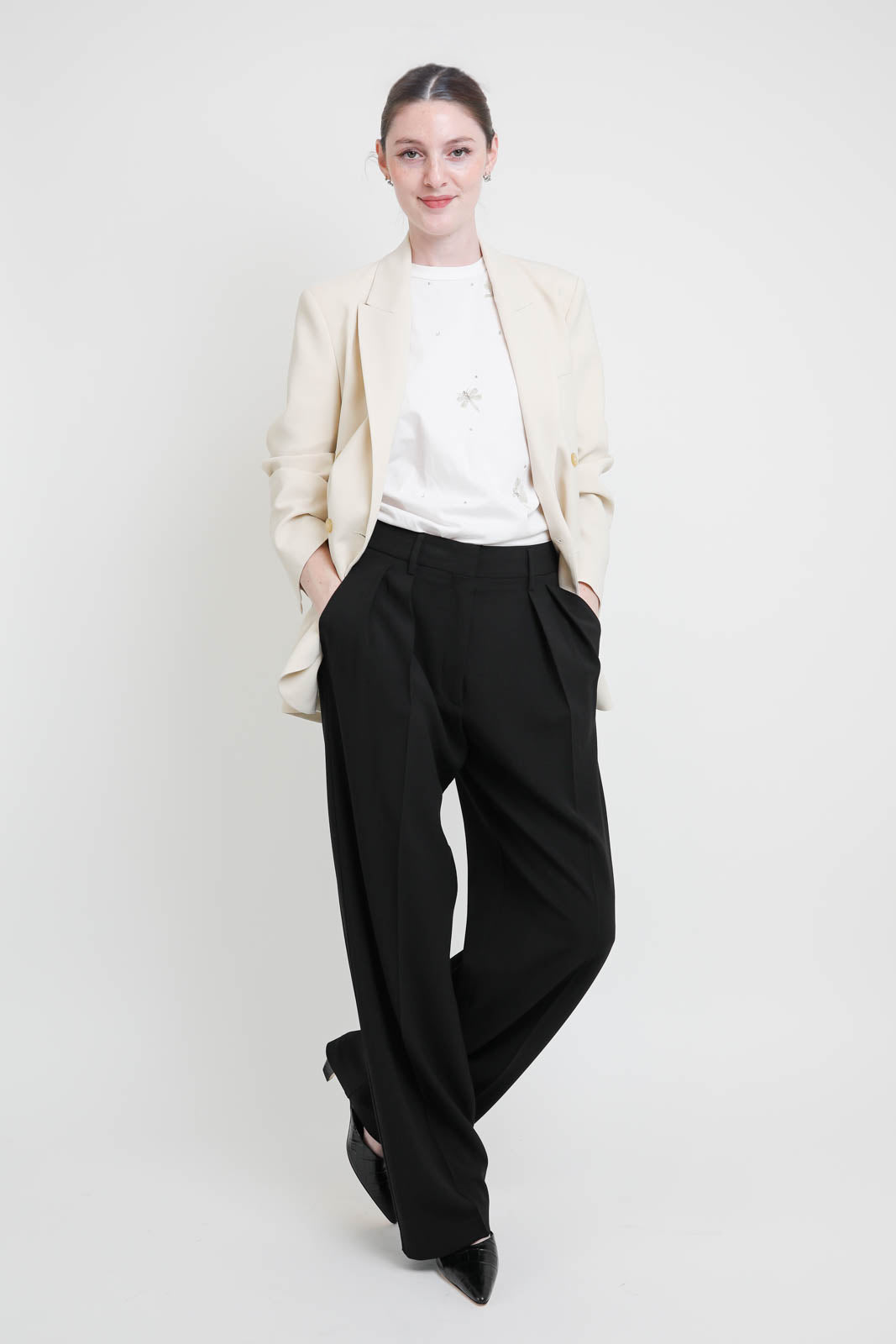 Blazer en laine à Borotalco