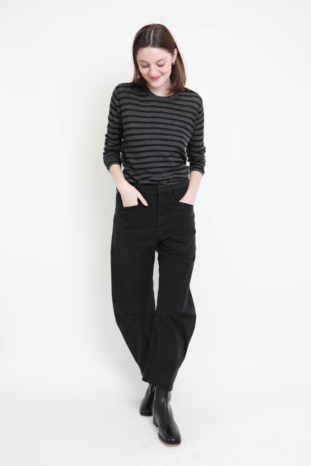 Pantalon Nili Lotan Shon en carbone