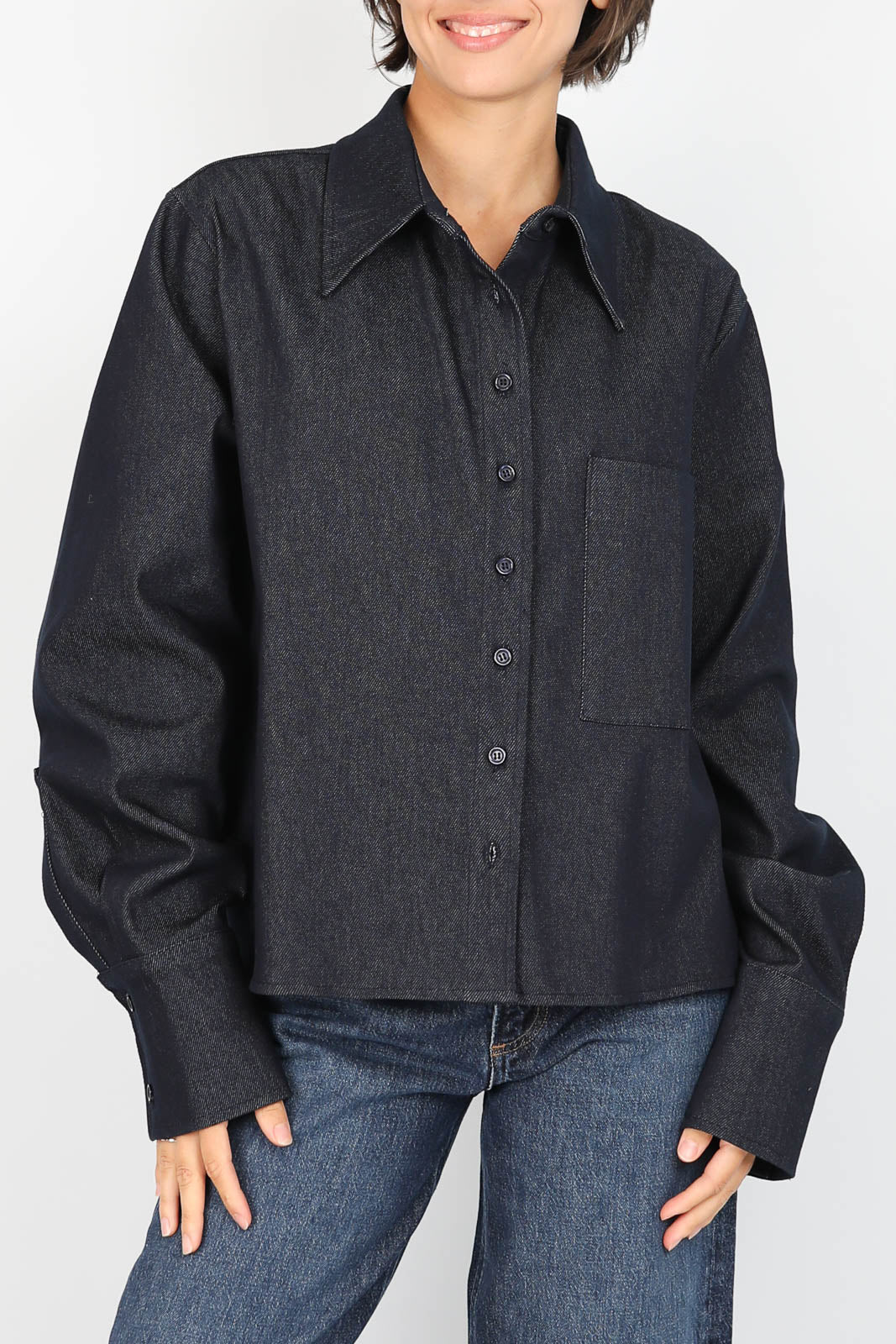 Blouse Kevin en bleu marine