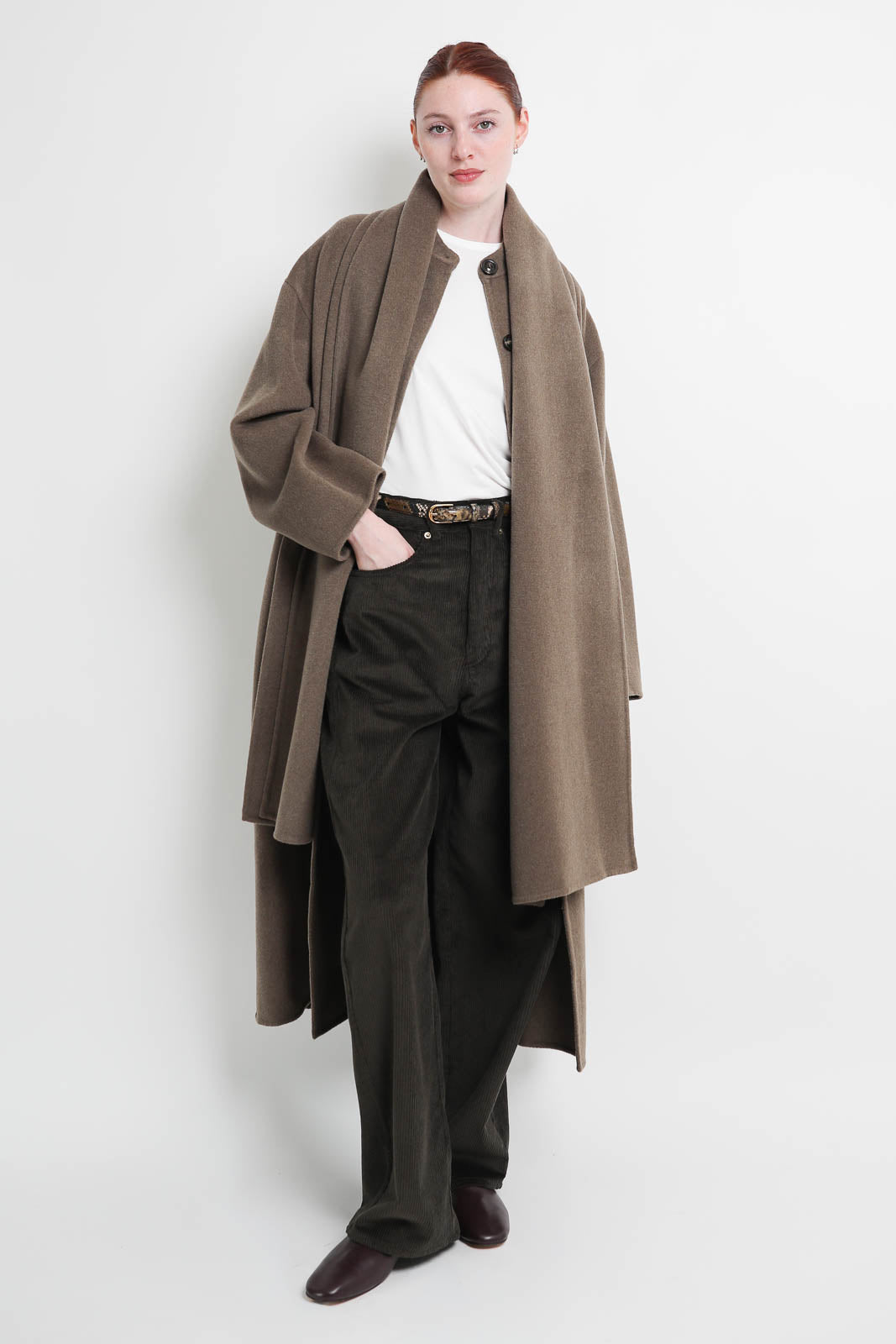 Soeur, Manteau Finn en Beige Gris