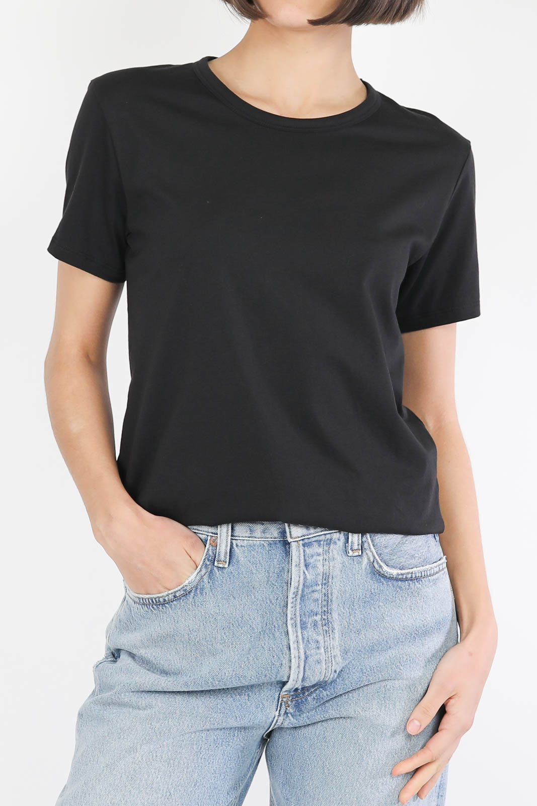 T-shirt ras du cou noir