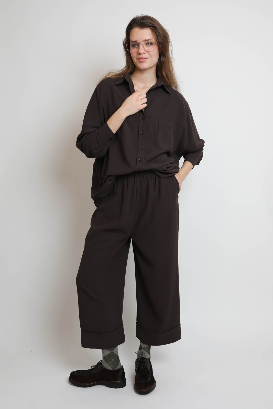 Atelier 1985, blouse Kim en marron