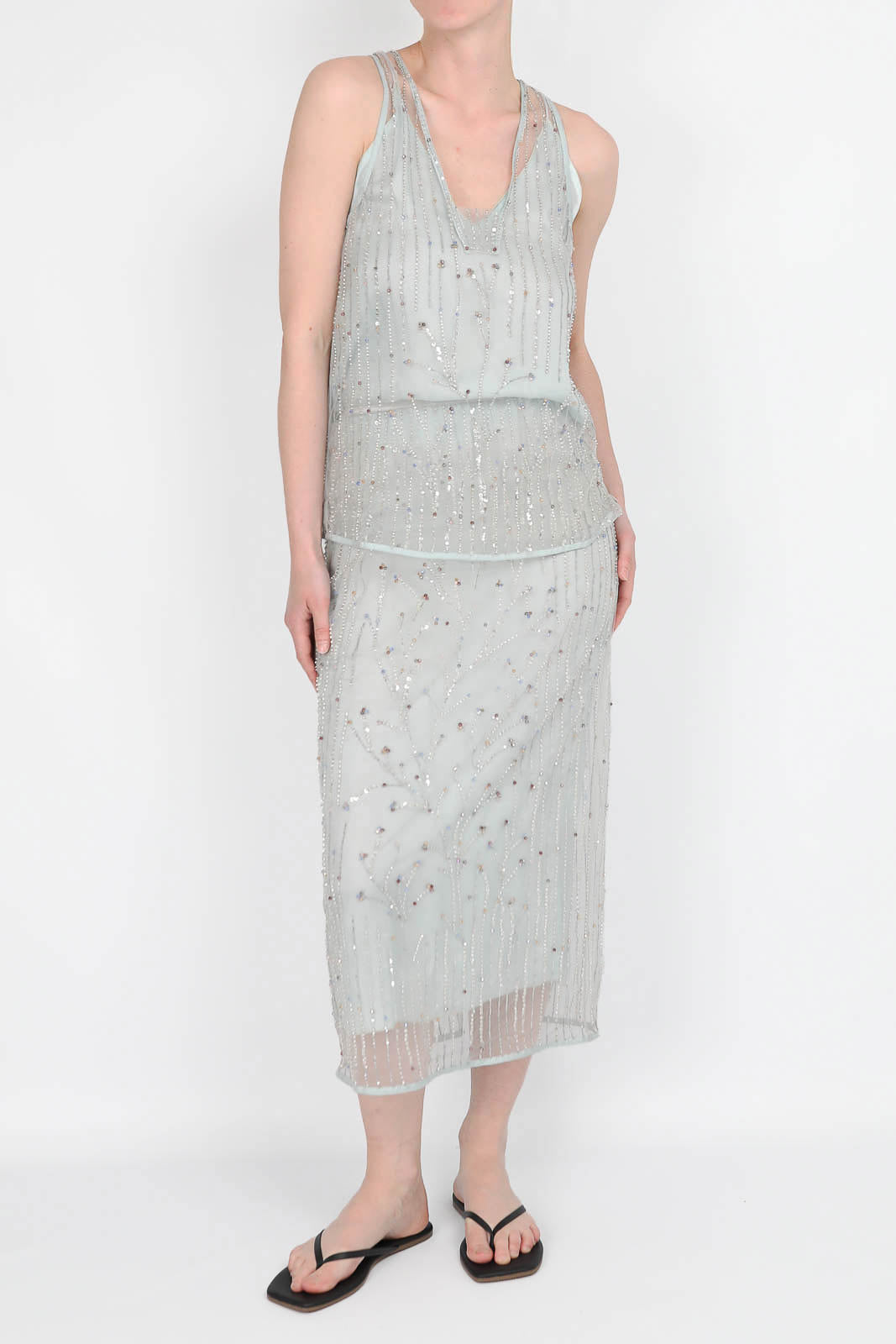 Top avec broderies en Firefly