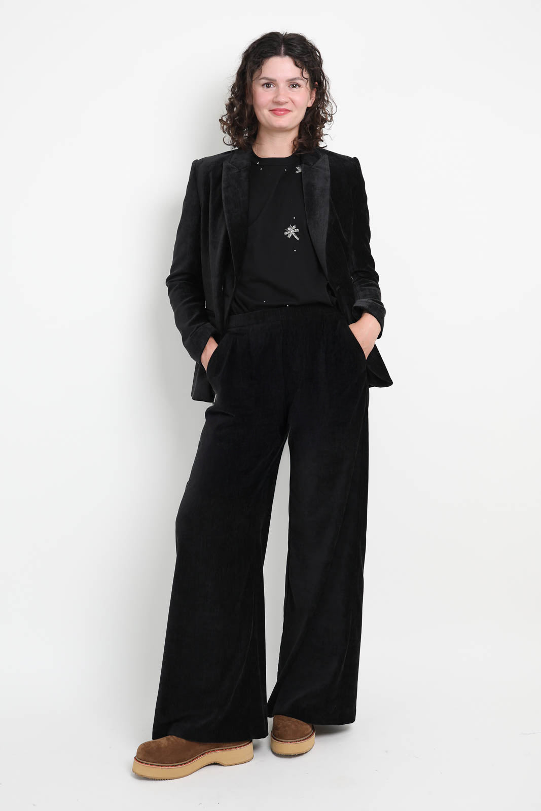 Pantalon en velours Nero