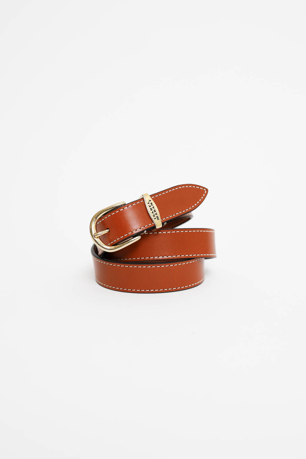 Isabel Marant, ceinture Zadd en naturel/or