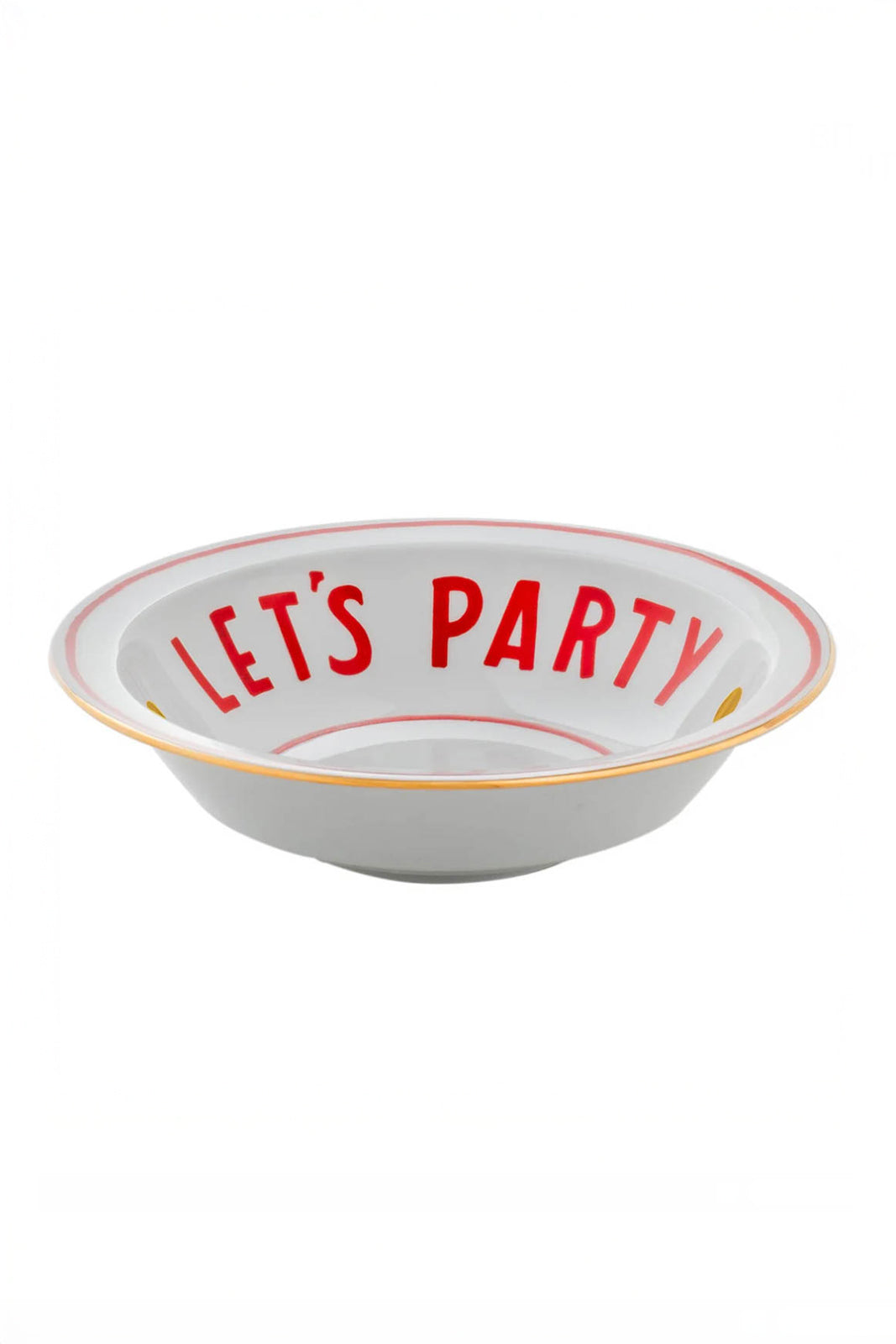 Bol Let's Party en blanc/rouge