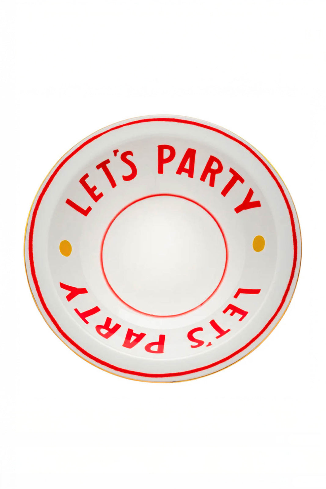 Bol Let's Party en blanc/rouge