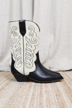 Stiefel Duerto in Black/Ecru