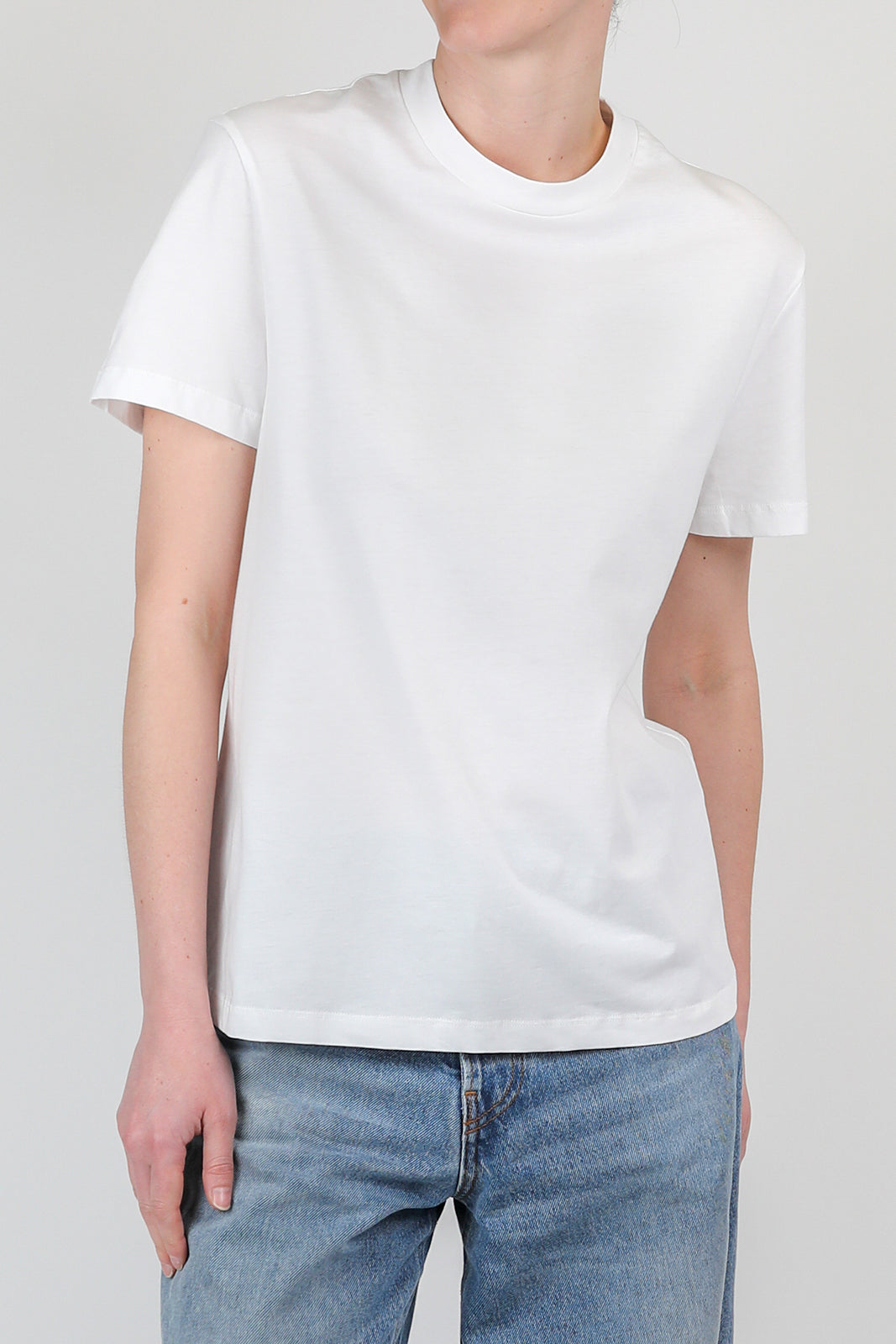 T-Shirt aus Baumwolle in Weiss