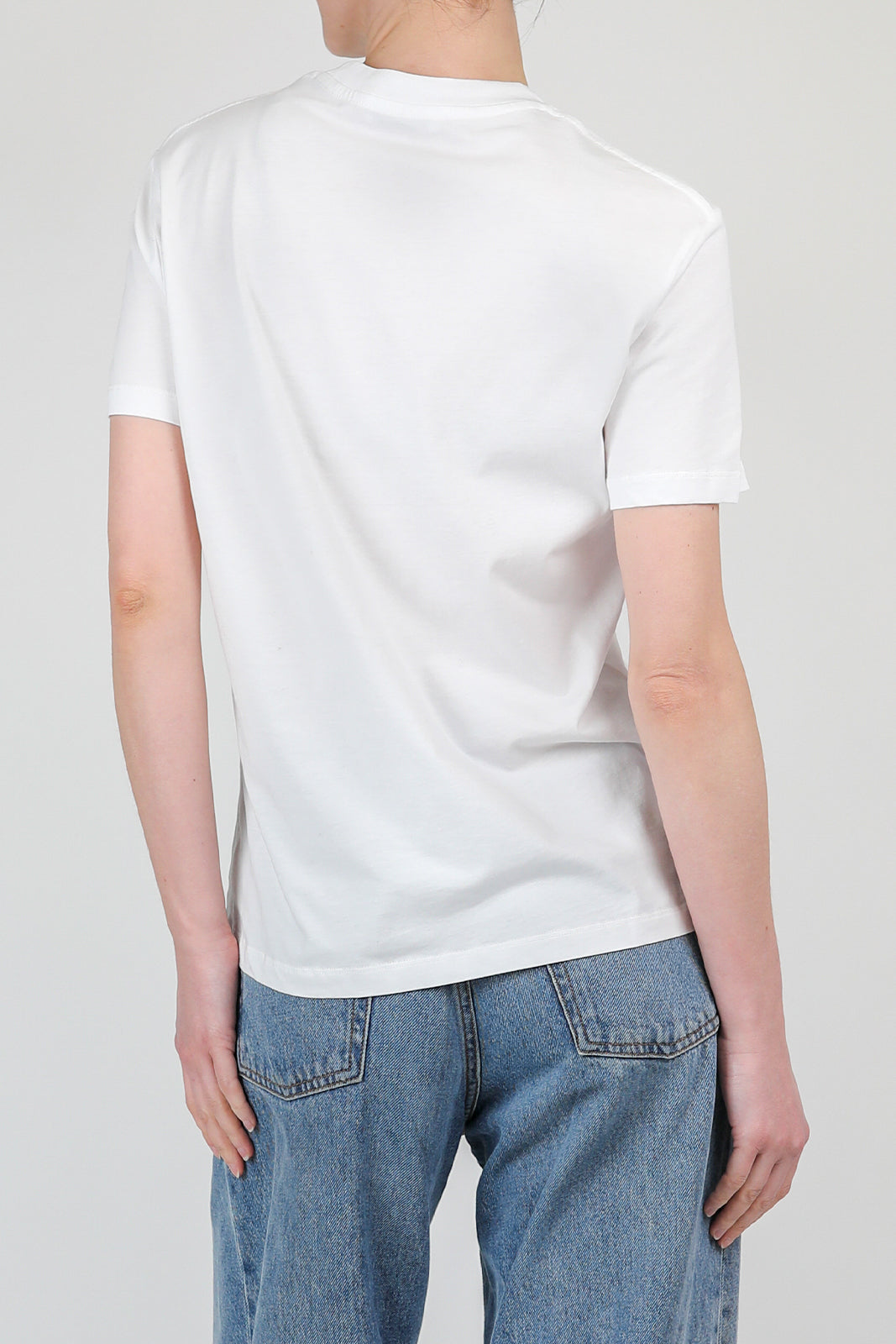 T-Shirt aus Baumwolle in Weiss