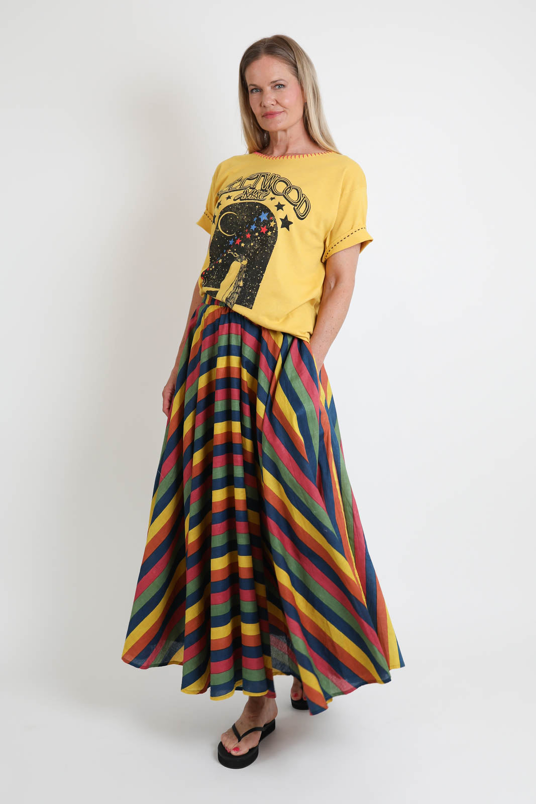 Fish Club, T-Shirt Fleetwood Mac in Yellow