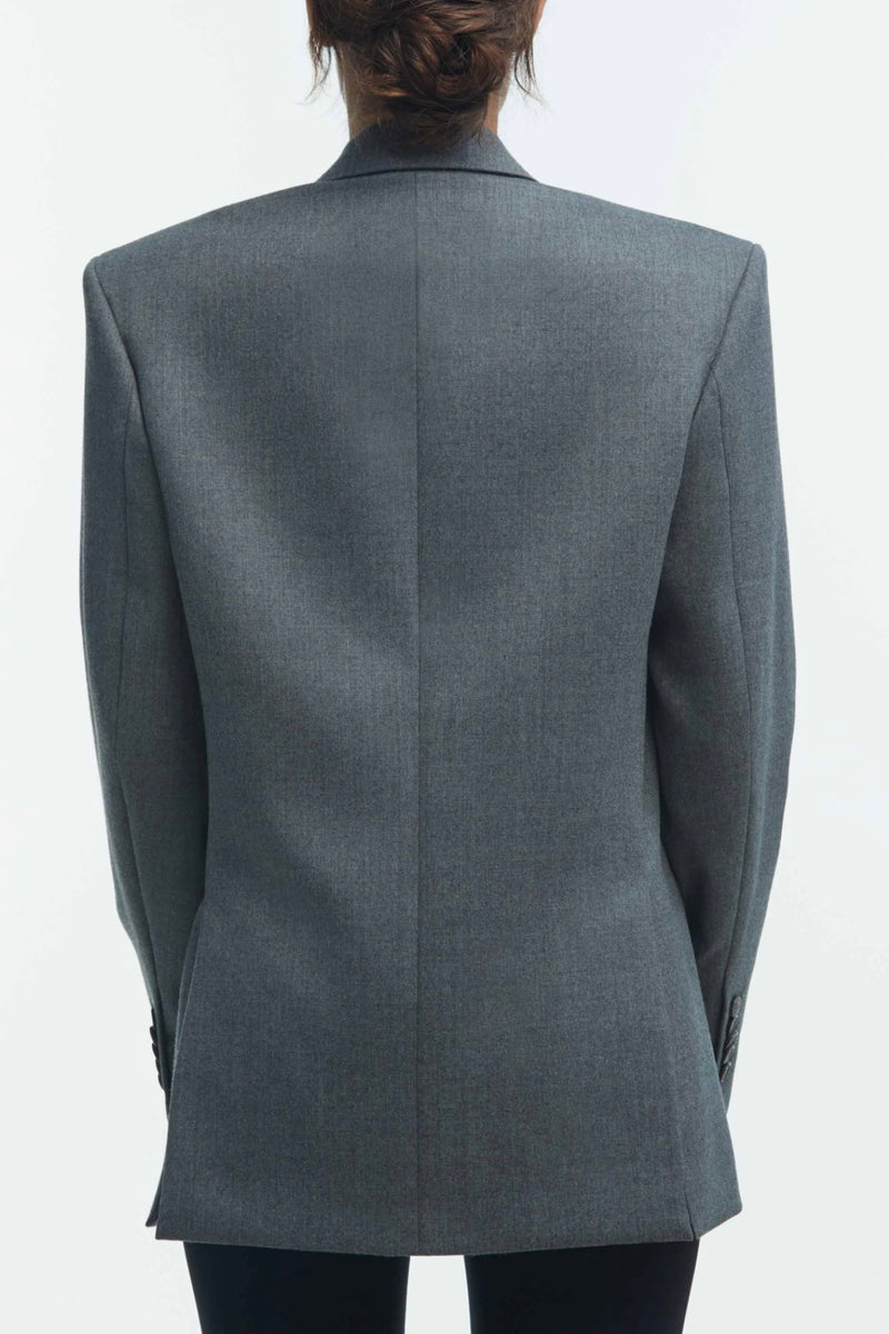 Blazer Double Breasted in Charcoal