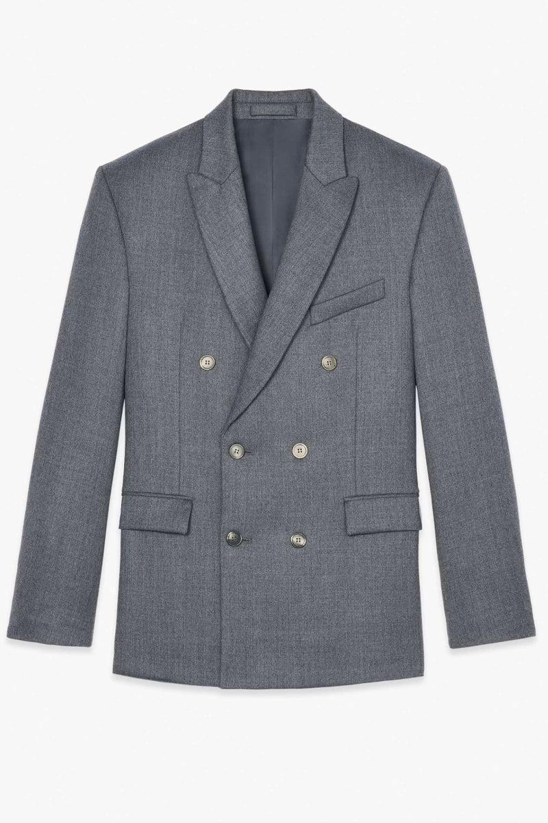 Blazer Double Breasted in Charcoal