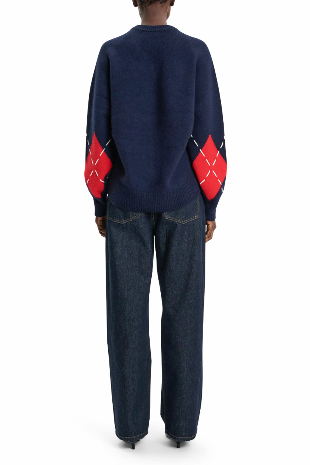 Arch4, Pullover Sloane in Navy Argyle