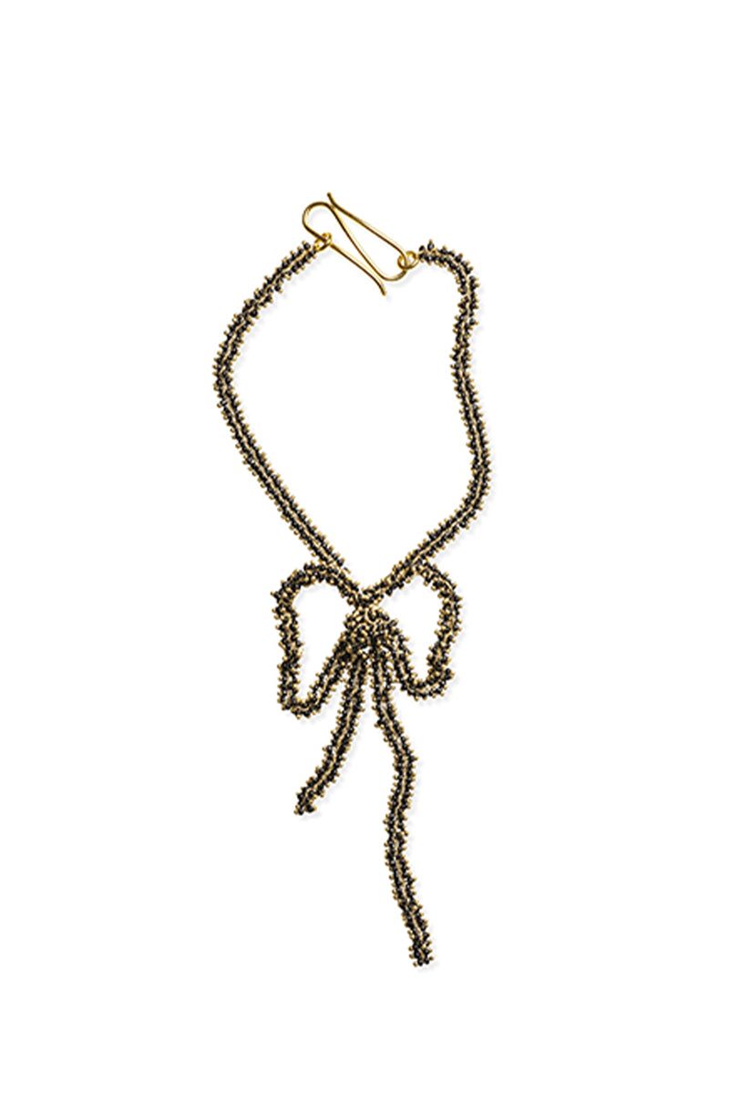 Halskette Bow Necklace in Schwarz