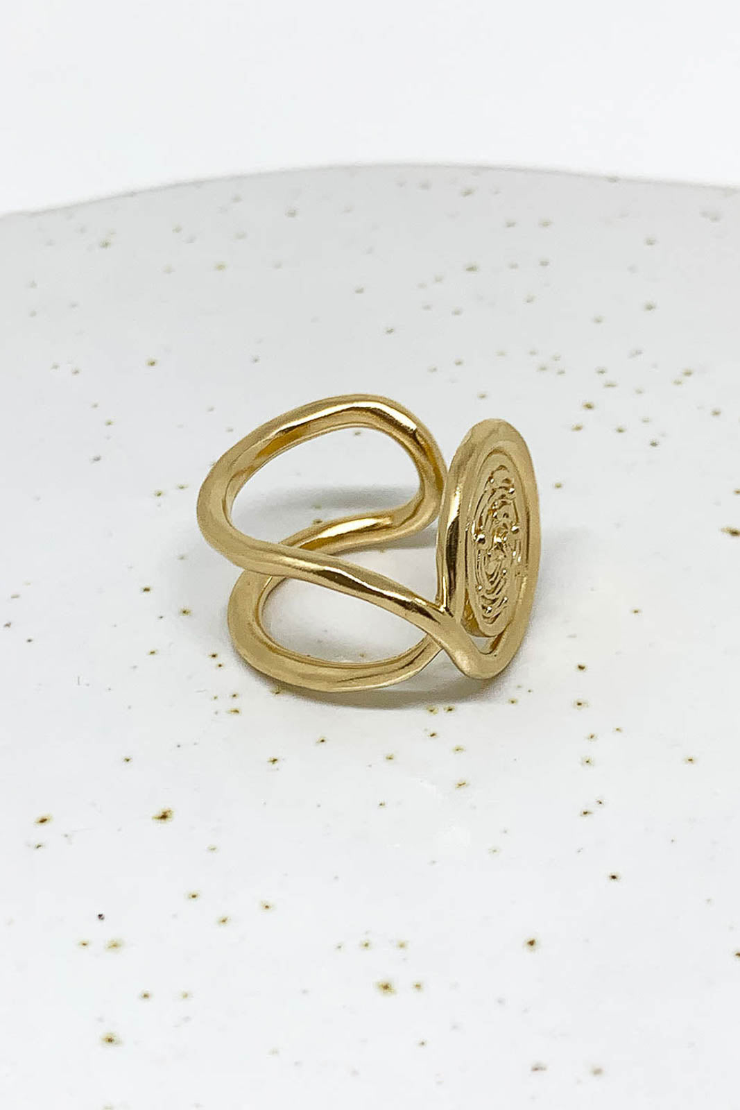 Ring Chevalière Galaxie in Gold