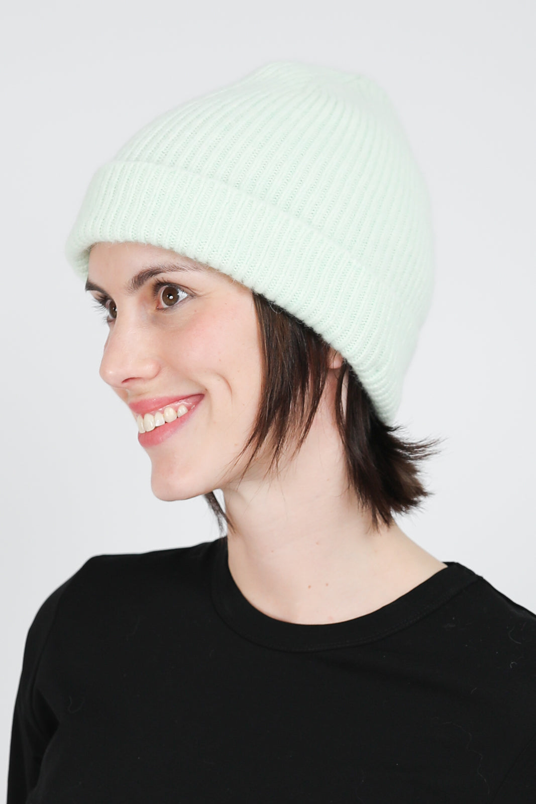 Strickmütze Beanie in Soft Mint