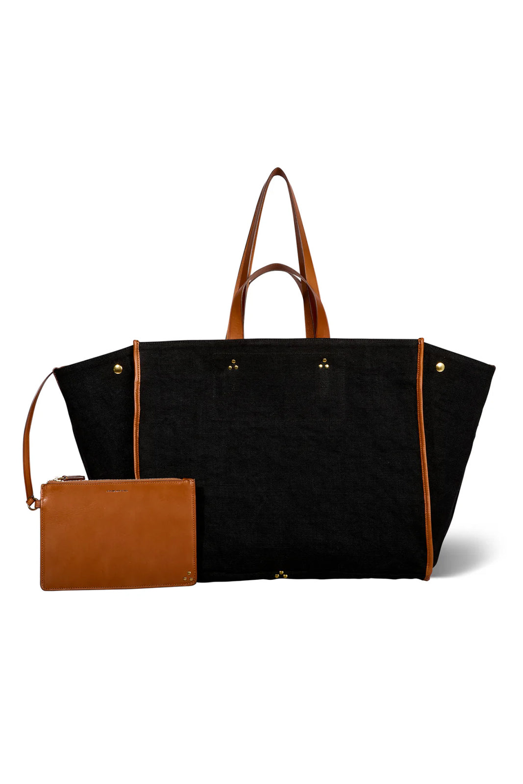 Tasche Leon L in Lin Noir