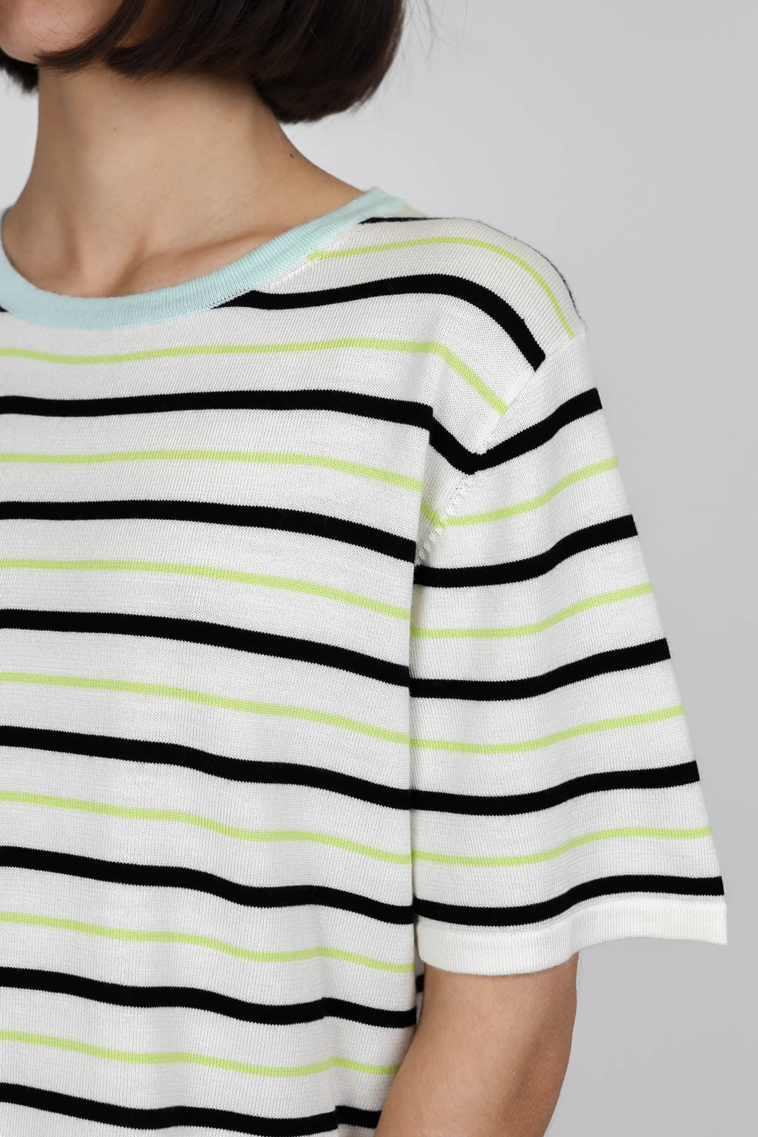 T-Shirt aus Merino in Abisso