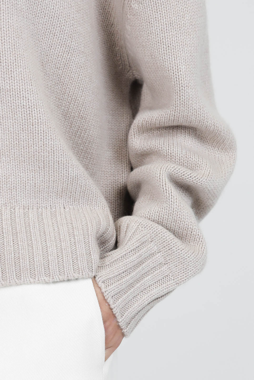 Pullover Cru in Taupe